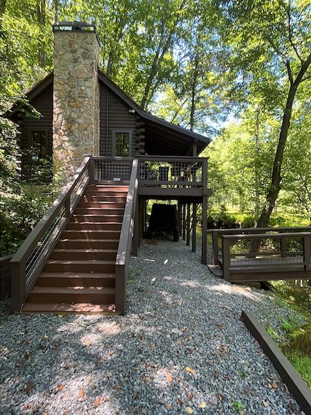 North Georgia Cabin Deck Rebuild & Stain
